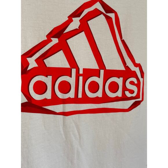 Adidas Boys XL T-Shirts Lot of 2 Blue & White Graphic Logo Tees 14-16 - Picture 4 of 9